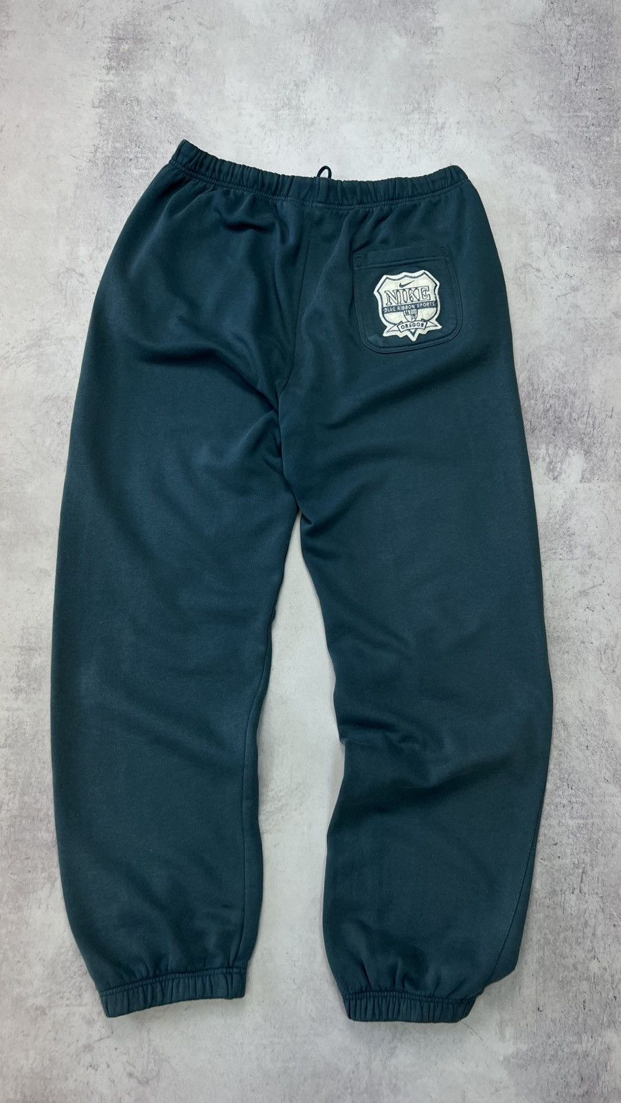 Nike × Vintage Crazy 90s Vintage Baggy Green Nike Sweatpants Y2K Size US 32 / EU 48 - 6 Thumbnail