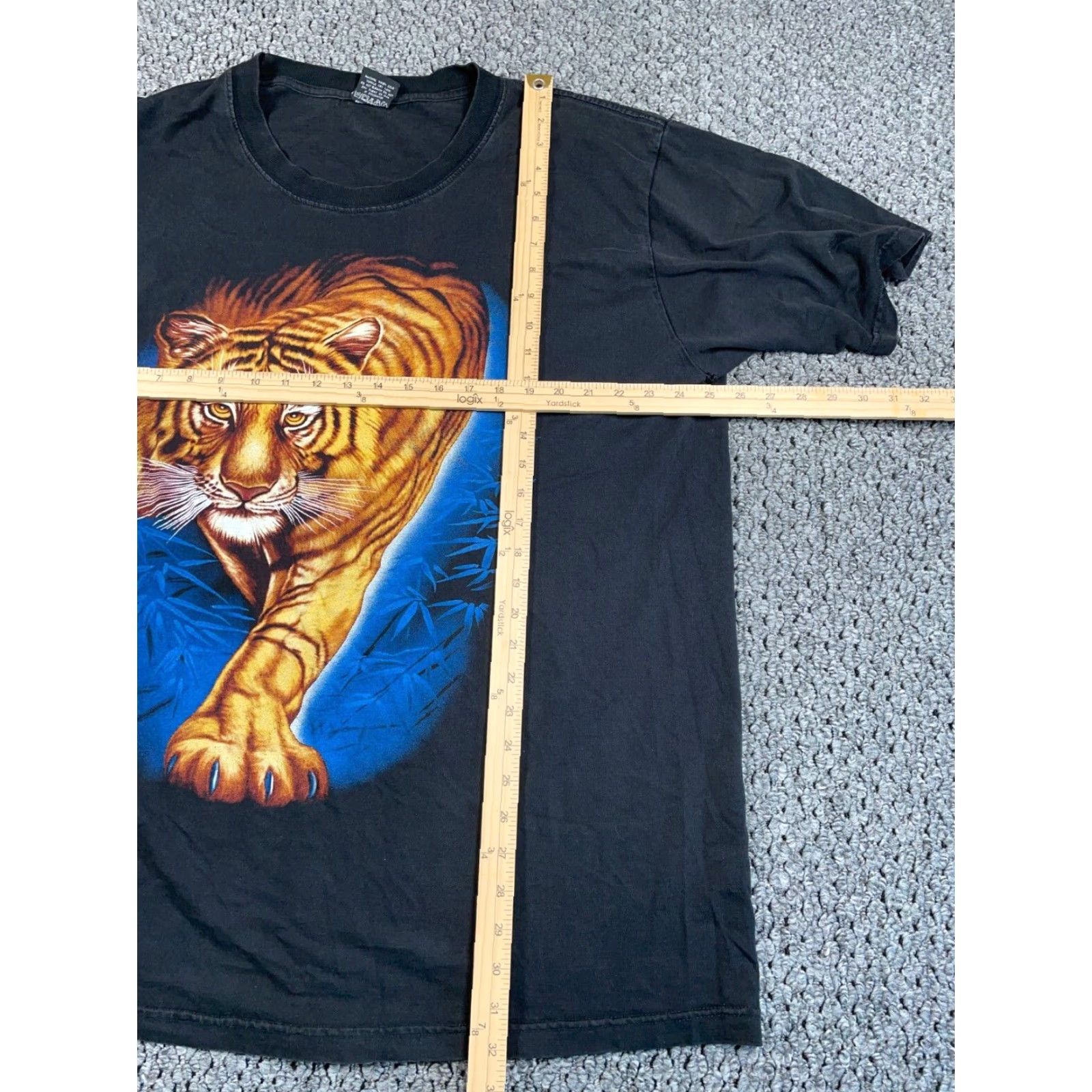 Doublet VINTAGE REO Tiger T-Shirt Cat. Graphic Print Double-Sided Adult 2XL Black Mens Shirt Size US XXL / EU 58 / 5 - 4 Thumbnail