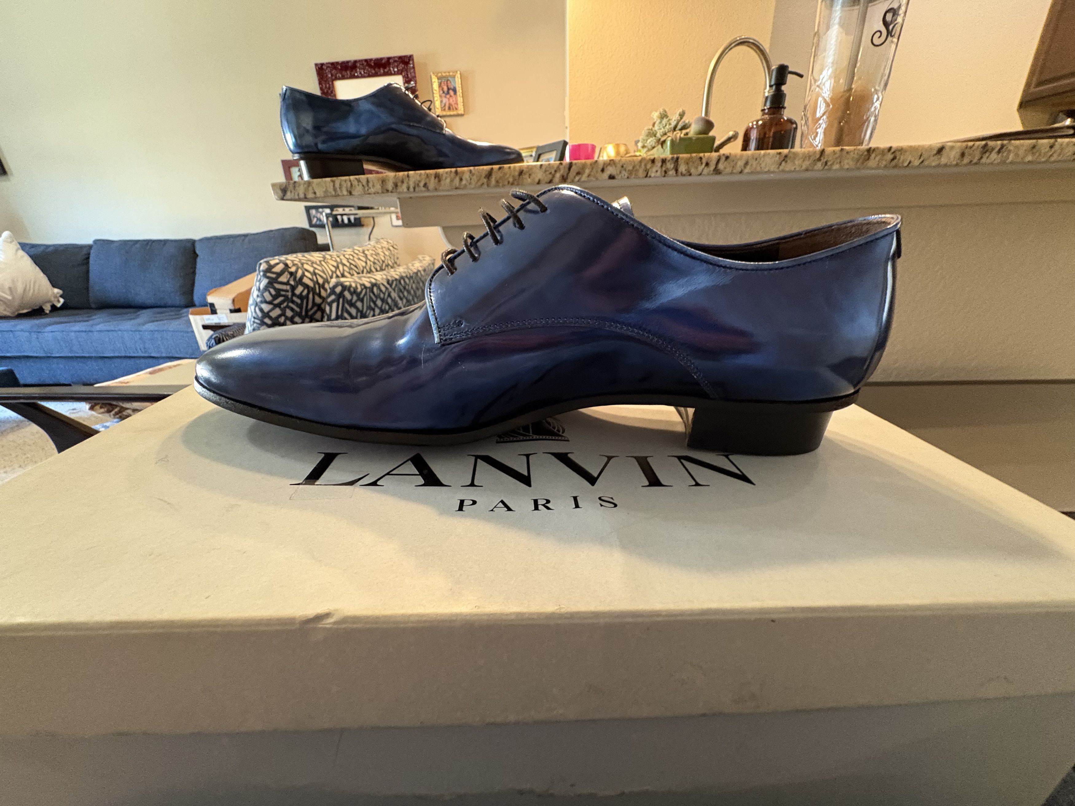 Lanvin Metallic Derby