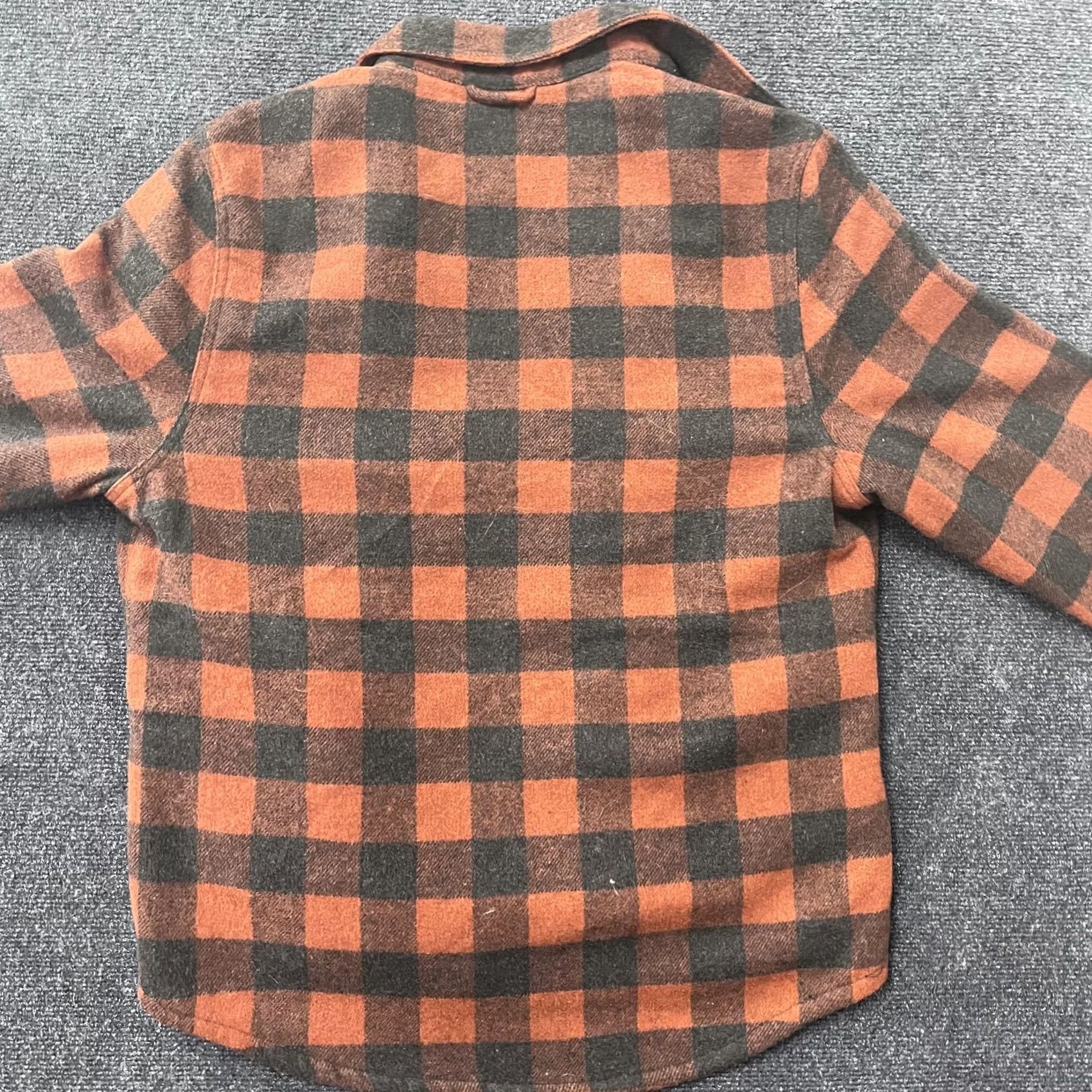 Vintage JACHS New York Jacket Mens M Orange Buffalo Plaid Quilted Flannel Shacket Size US M / EU 48-50 / 2 - 3 Thumbnail