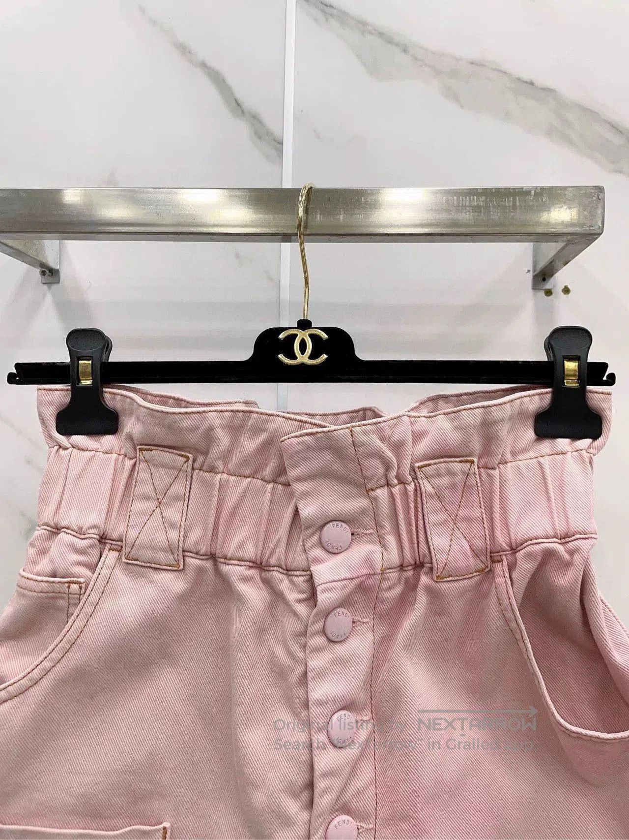 Fendi FENDI High-Waist Pink Denim Skirt. Size US 32 / EU 48 - 3 Thumbnail