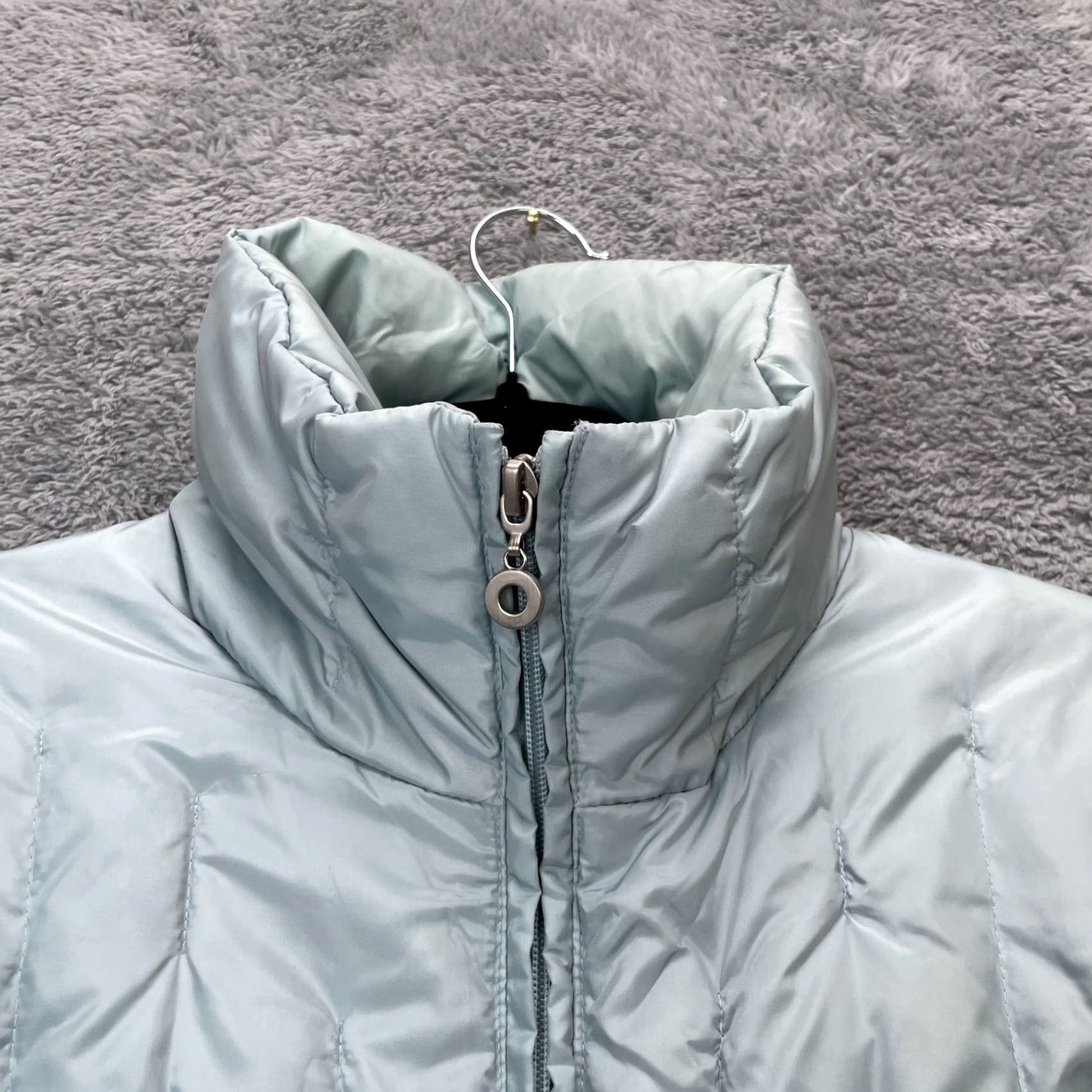 Nine West VINTAGE Nine West Jacket Womens Large Blue Puffer Coat Down Insulated Full Zip Quilted Size L / US 10 / IT 46 - 5 Thumbnail