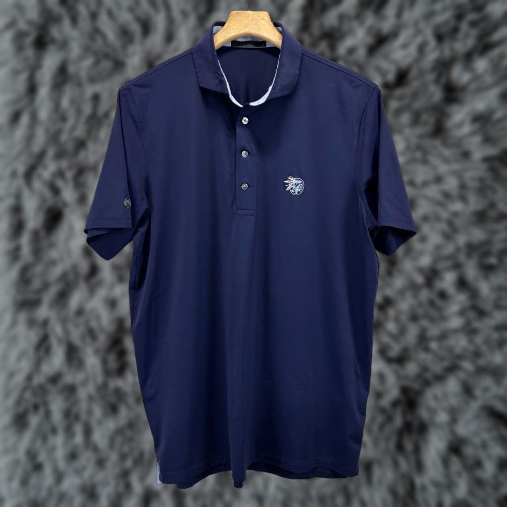Vintage Greyson Polo Shirt Men Large Navy Blue Embroidered Logo Golf Shirt Mens Large Greyson Polo Size US L / EU 52-54 / 3 - 1 Thumbnail