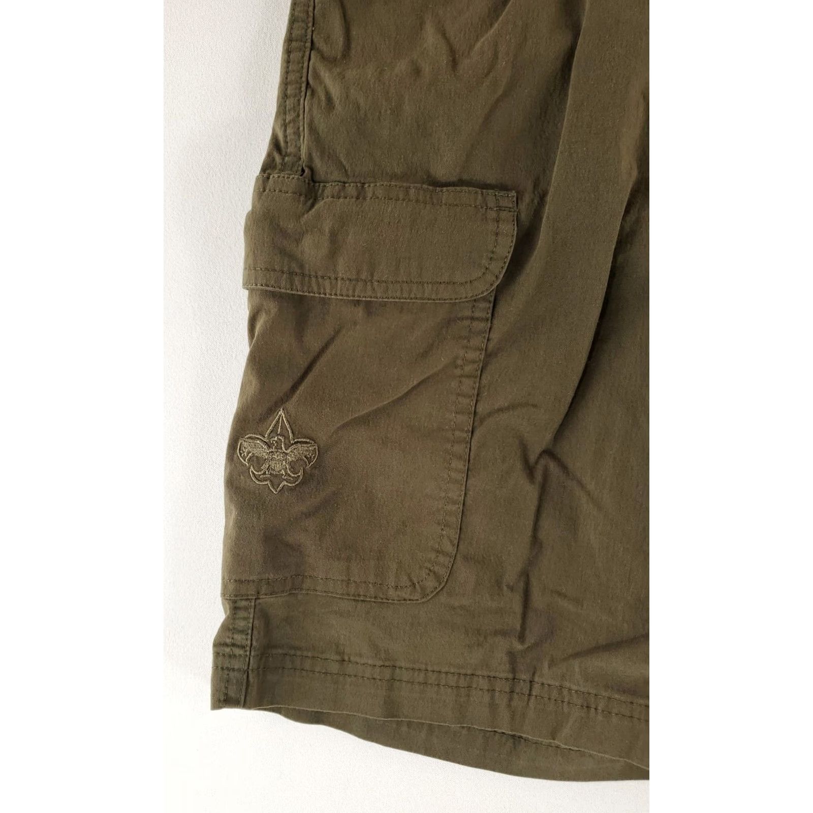 Vintage Boy Scouts of America Cargo Shorts Green Mens 30 Cotton Nylon Spandex Blend Cargo Men's 30 Size US 30 / EU 46 - 2 Thumbnail
