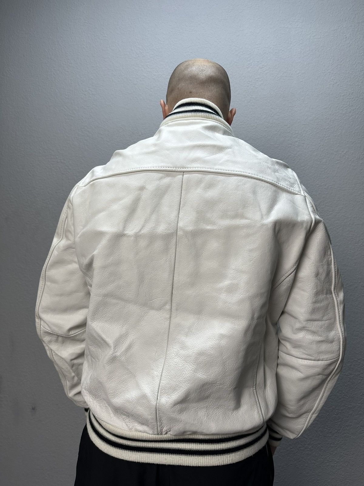 NFL × Vintage Vintage Redskins California Bomber Leather Jacket Varsity Size US XL / EU 56 / 4 - 13 Thumbnail