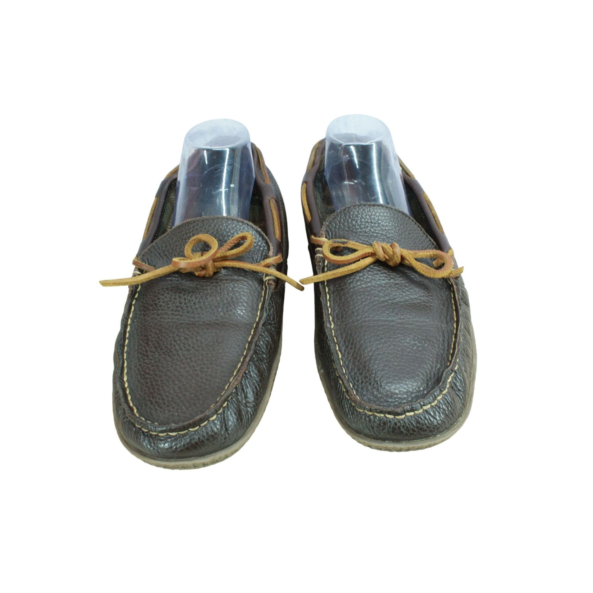 L.L. Bean LL Bean Men's Brown Leather Cotton Flannel-Lined Handsewn Sl Size US 11 / EU 44 - 5 Thumbnail