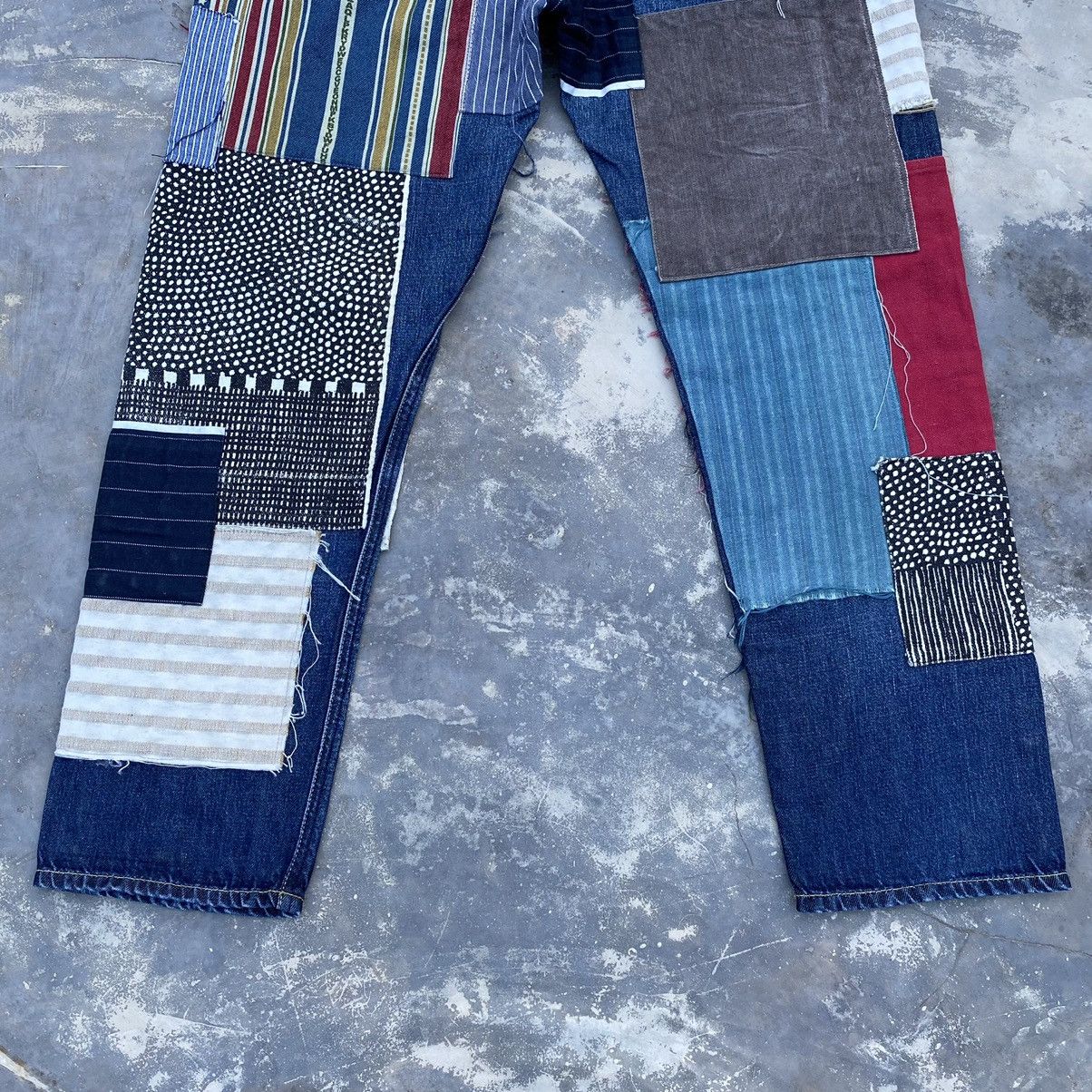 Comme des Garcons Vintage comme des garcorn selvedge patchwork multicolour Size US 32 / EU 48 - 10 Thumbnail