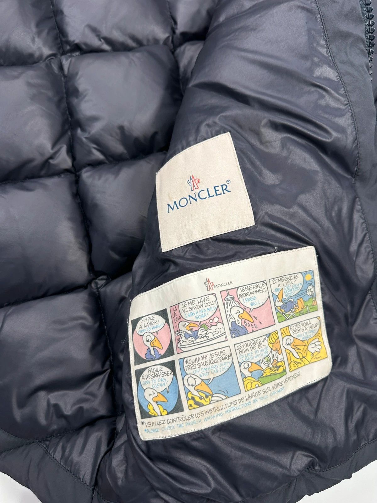 Moncler Moncler Maya Navy Blue Diamonds Puffer Down Hooded Jacket Size US M / EU 48-50 / 2 - 14 Thumbnail