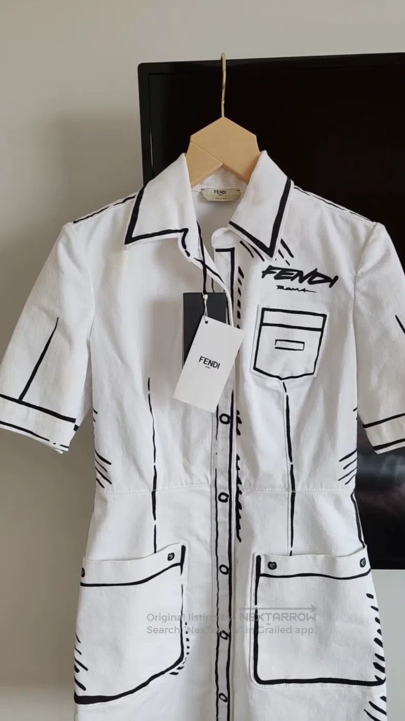 Fendi Fendi California sky series comic style dress Size XS / US 0-2 / IT 36-38 - 1 Thumbnail