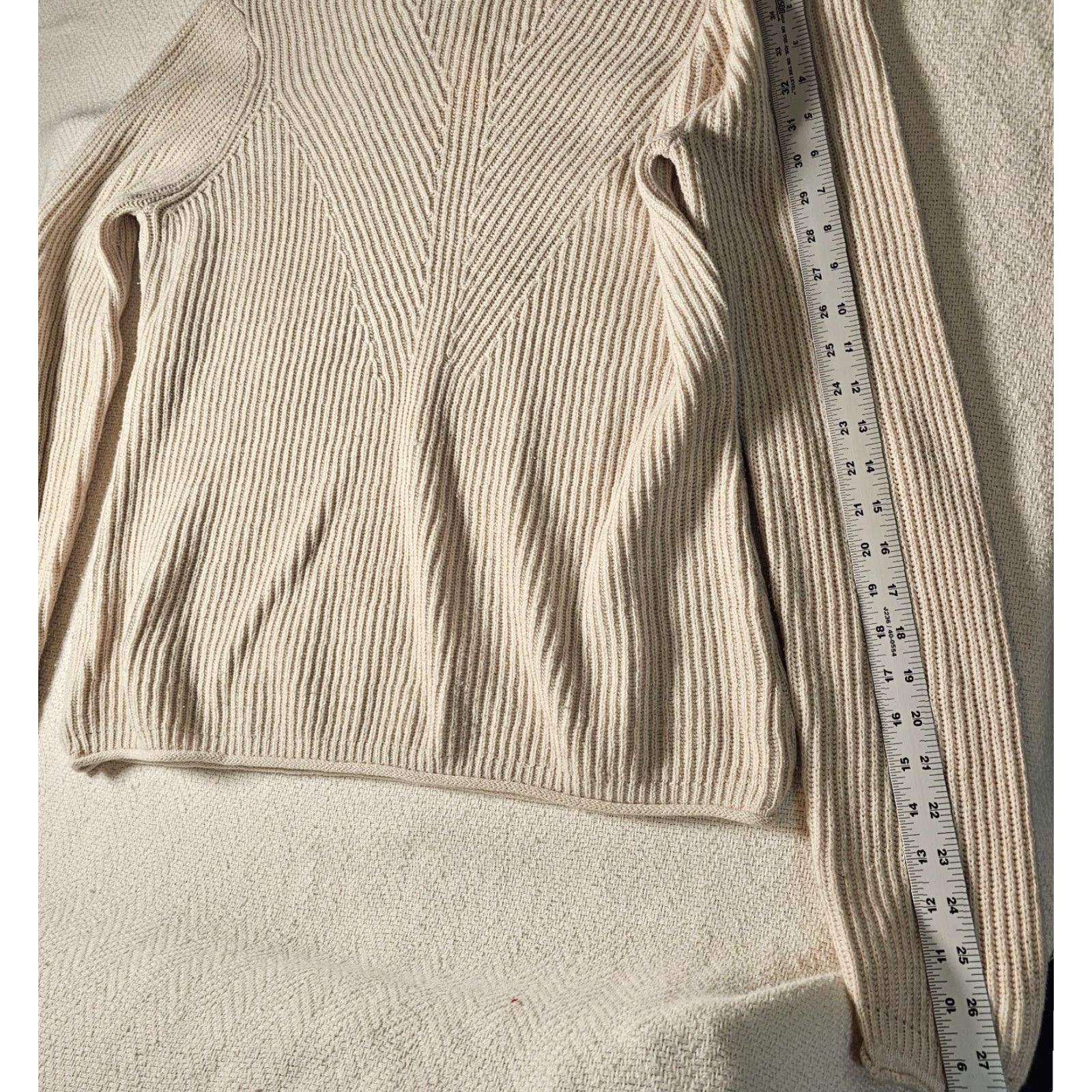 Vintage FDJ French Dressing Jeans Sweater Women L Knit Beige Round Neck Short Sleeve Pullover Classic Stretch Casual Size L / US 10 / IT 46 - 6 Thumbnail