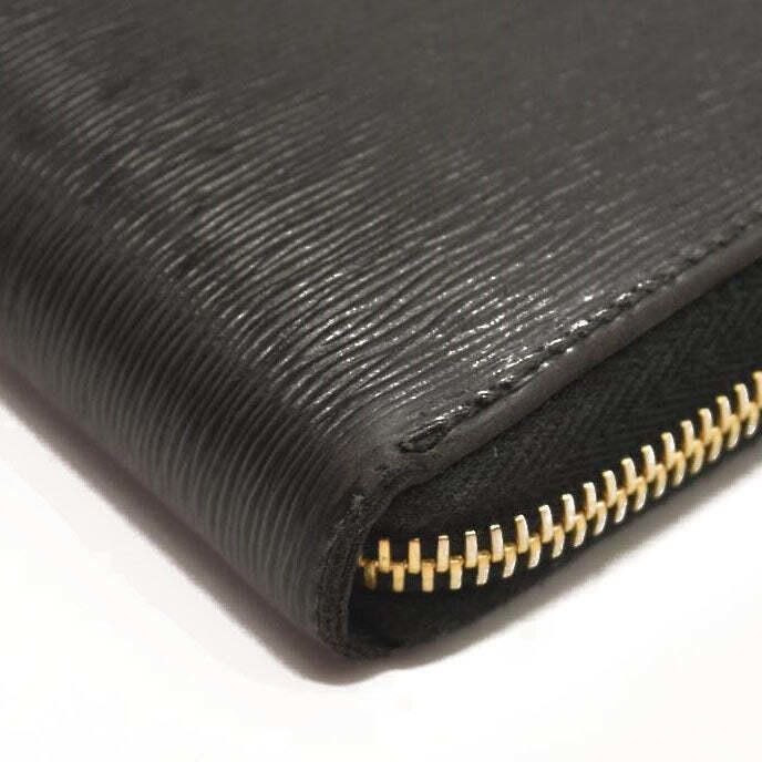 Prada Prada Saffiano Metal Zip Around Wallet Black Size ONE SIZE - 5 Thumbnail