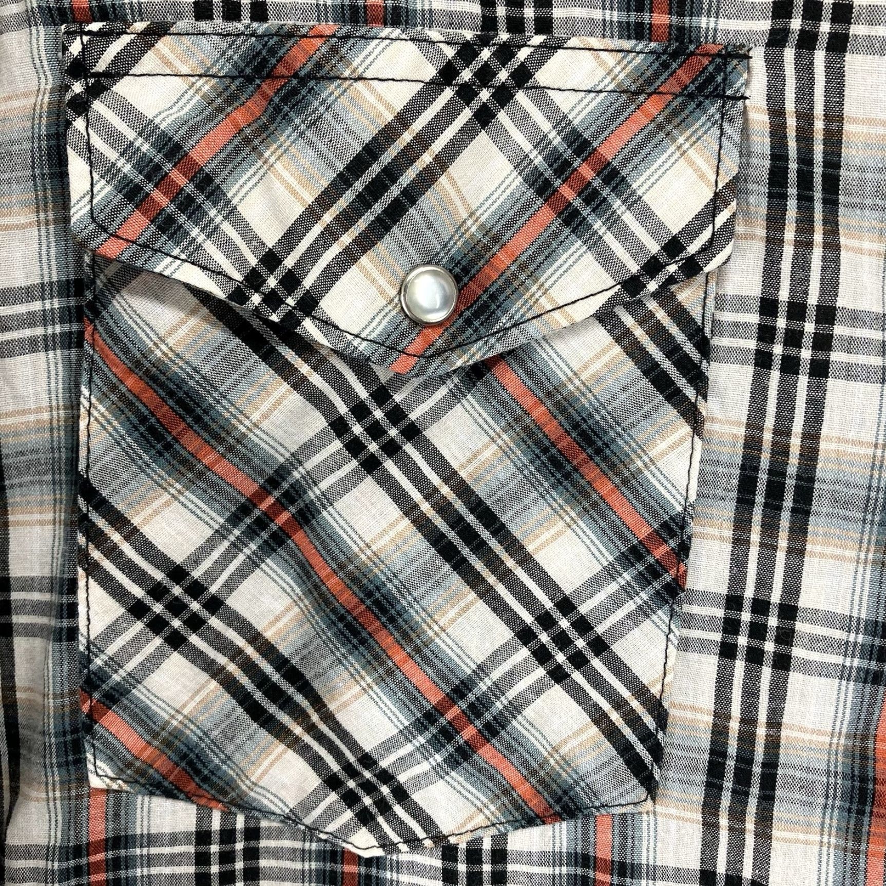 Wrangler Wrangler Shirt Western Pearl Snap Casual Men L Multicolor Plaid 90s Colorful Cowboy Silver Buttons Pockets Breathable Lightweight Cotton Blend Regular Size US L / EU 52-54 / 3 - 6 Thumbnail