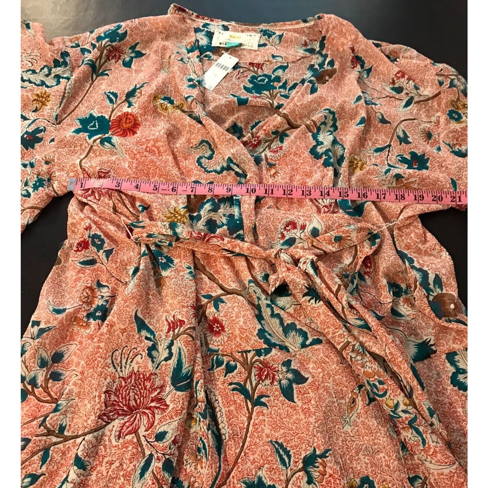 pink floral dress anthropologie Anthropolgie Floral Ruffle Halter Dress by Anthropologie