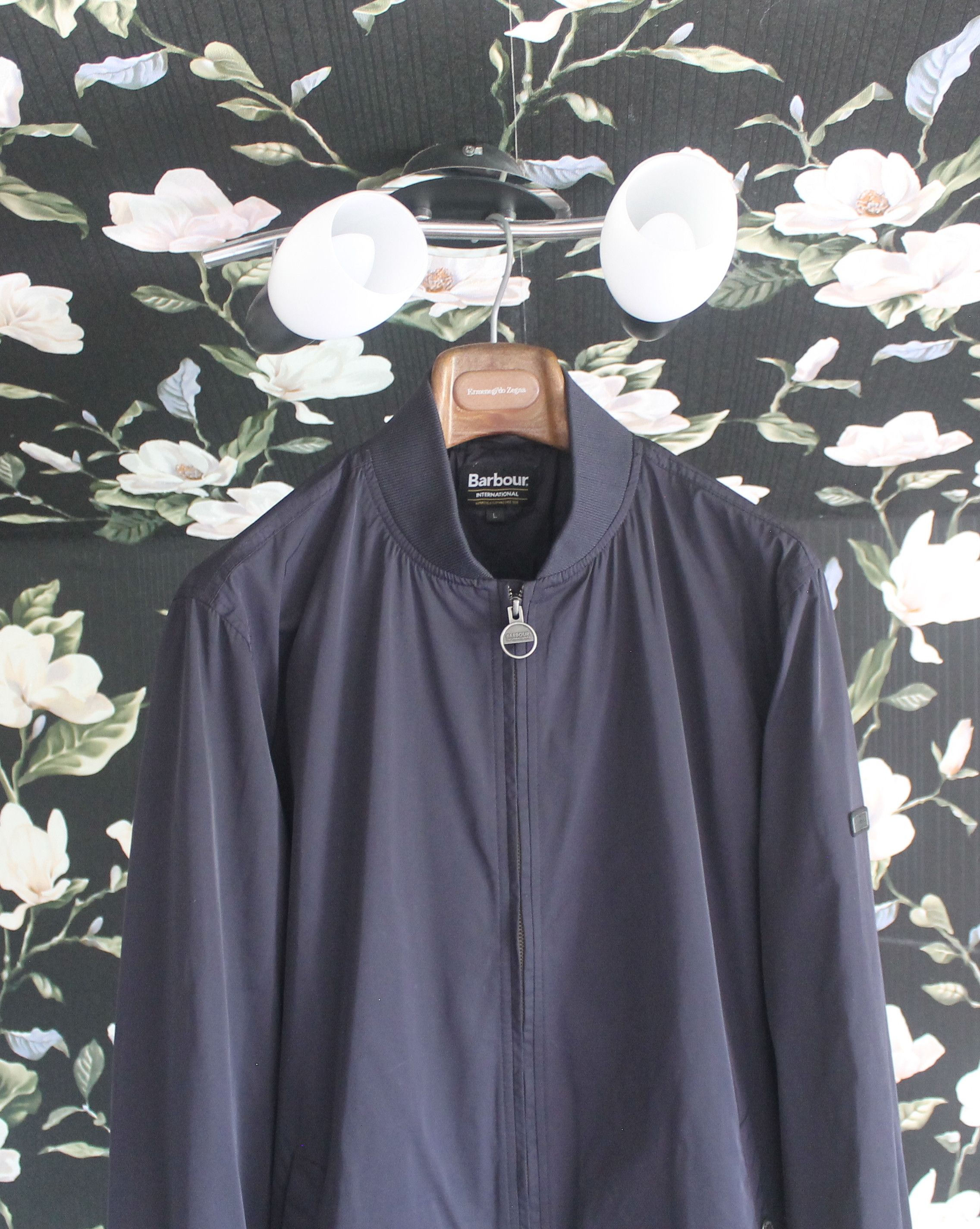Barbour Barbour International Navy Bomber Jacket Size US L / EU 52-54 / 3 - 2 Thumbnail