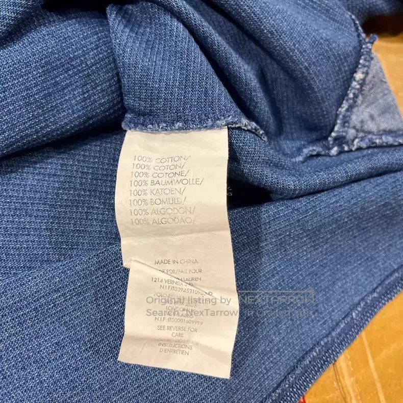 RRL Ralph Lauren RRL Ralph Lauren Vintage Indigo Dyed Henley Underwear Size US S / EU 44-46 / 1 - 4 Thumbnail