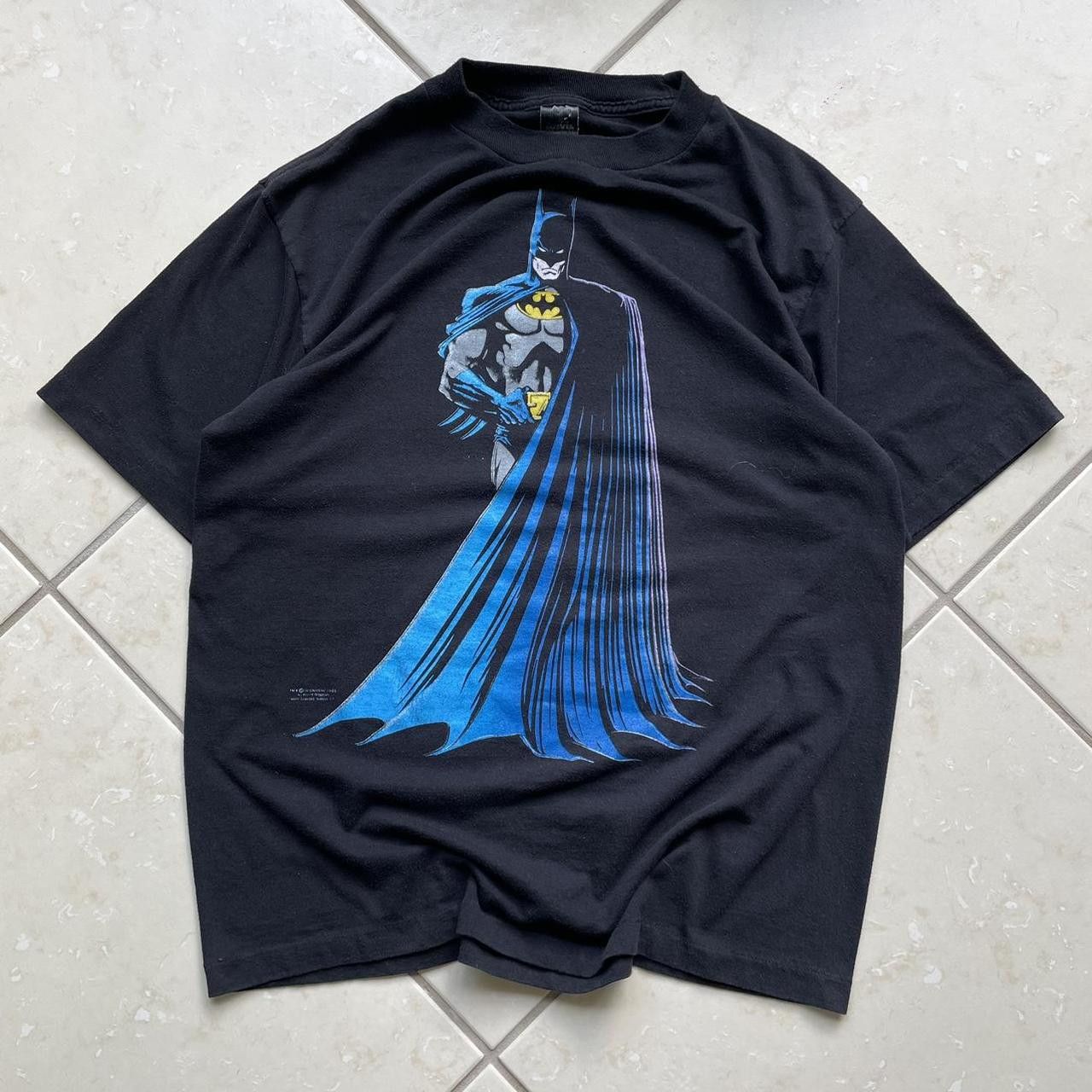 DC Comics × Vintage Vintage 80's Batman DC Comics Big Print Graphic T-Shirt Size US XL / EU 56 / 4 - 1 Thumbnail