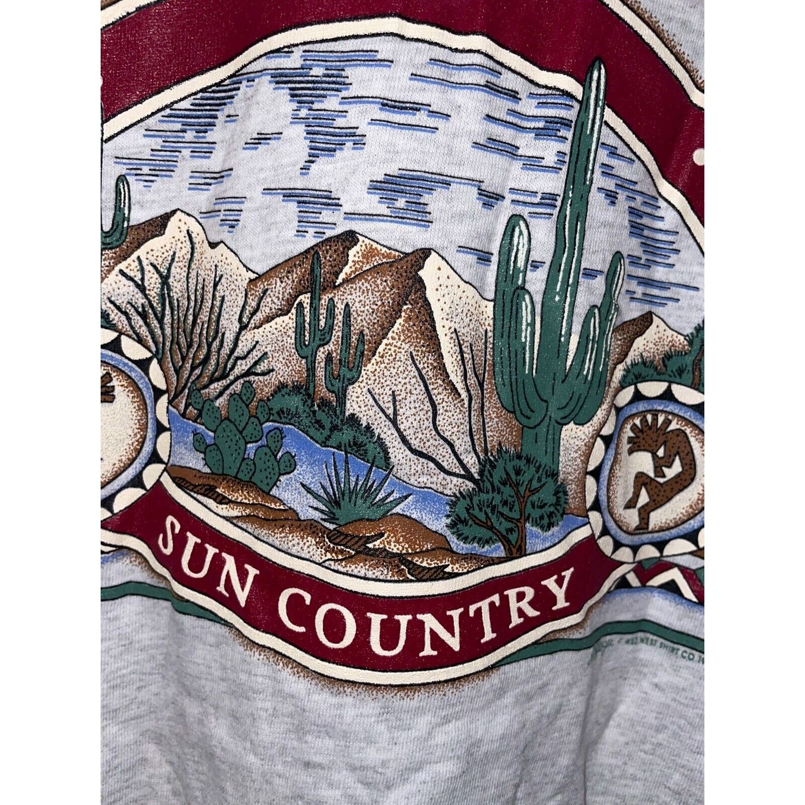 Vintage Vintage Arizona Shirt Sun Country Desert Gray Tee 90s VTG L Size US L / EU 52-54 / 3 - 4 Thumbnail