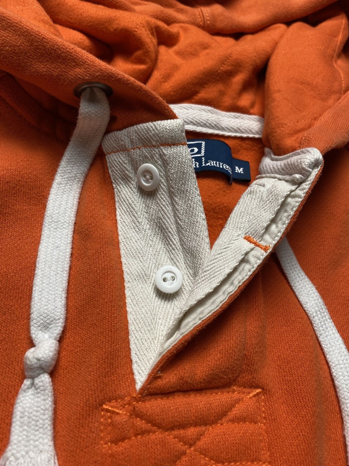 Polo Ralph Lauren Polo Ralph Lauren orange vintage hoodie big logo sweatshirt Size US M / EU 48-50 / 2 - 5 Thumbnail