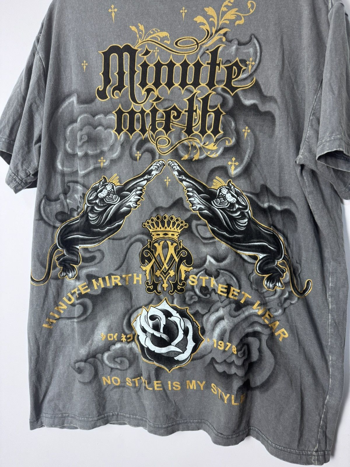 Vintage Y2K Minute Mirth Panther Graphic Tee Size US L / EU 52-54 / 3 - 8 Thumbnail