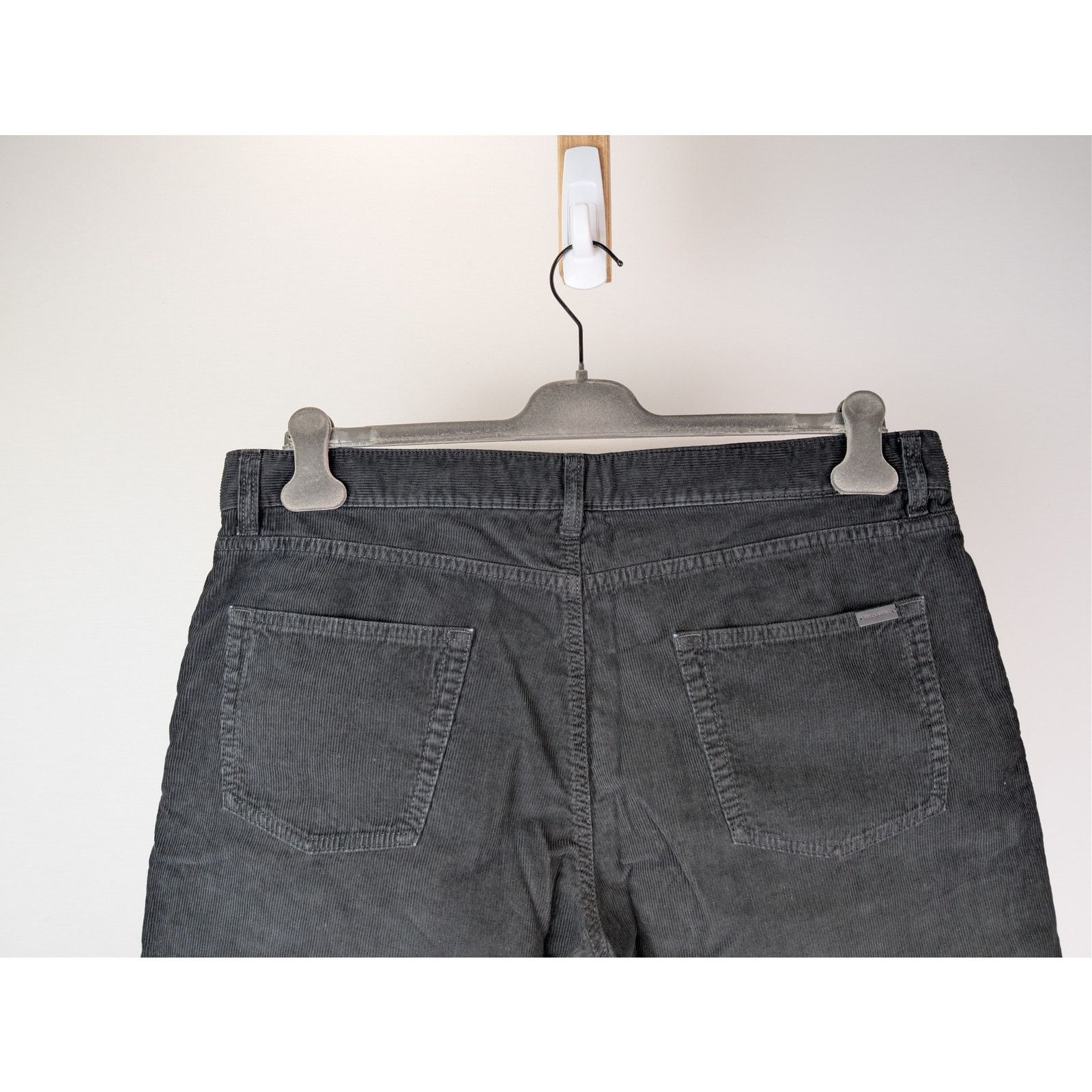 Saint Laurent Paris o1rshd1 Relaxed Straight Corduroy Denim Jeans Spring Black Size US 36 / EU 52 - 12 Thumbnail