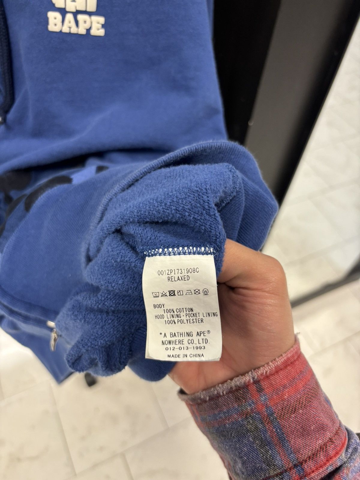 Bape × Undefeated Bape undefeated blue hoodie Size US XXL / EU 58 / 5 - 6 Thumbnail