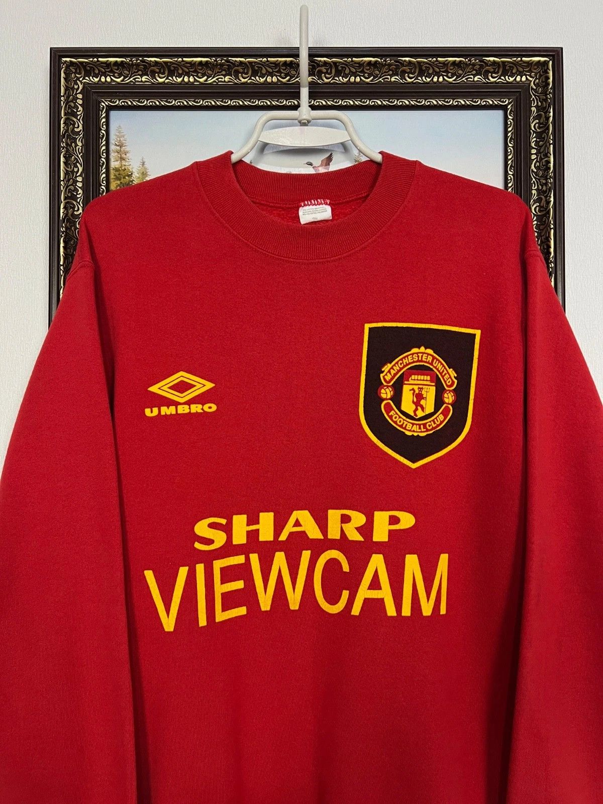 Vintage Vintage Manchester United Football Sweatshirt Crewneck Size US S / EU 44-46 / 1 - 2 Thumbnail