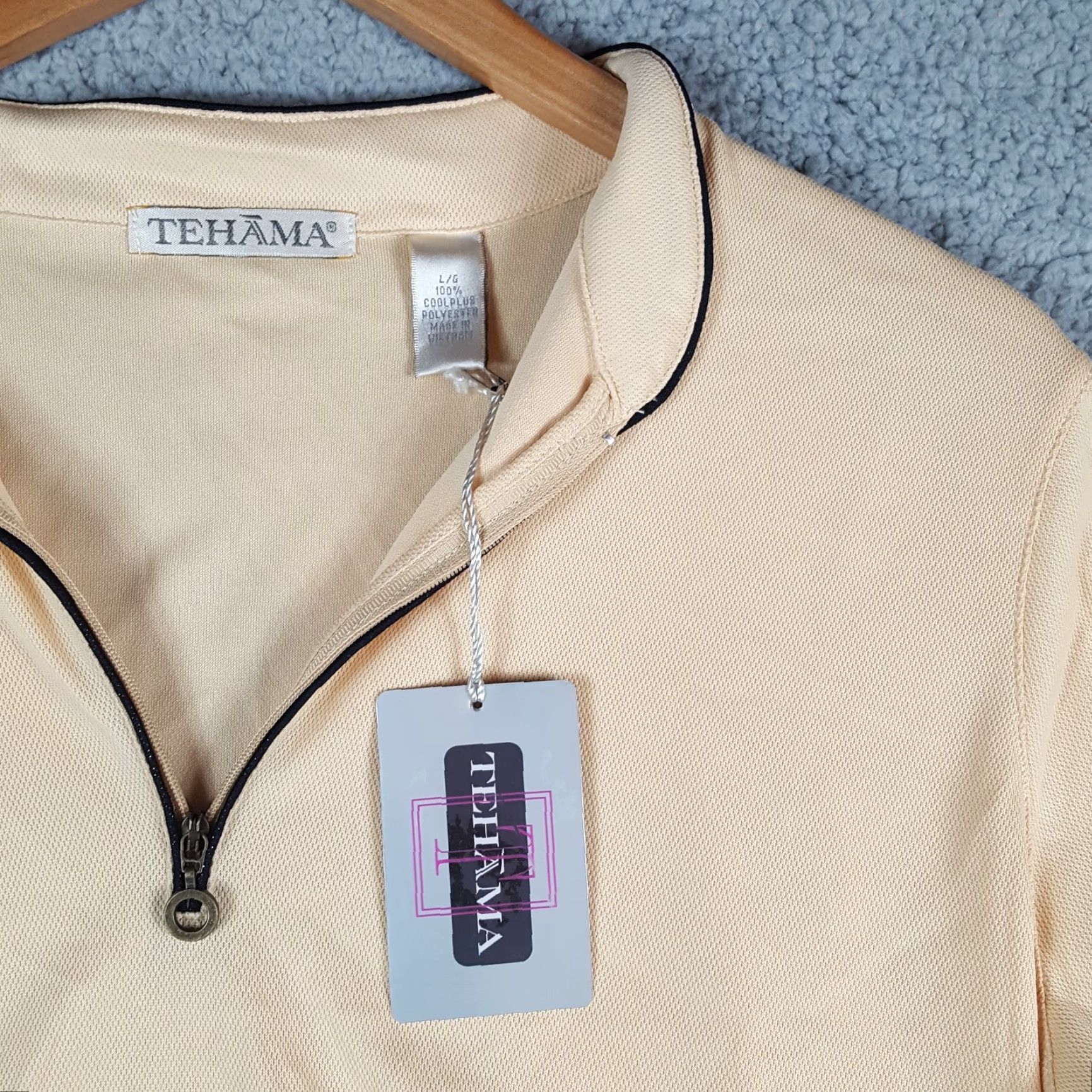 Vintage VINTAGE Tehama Lightweight Breathable 1/4 Zip Womens Size L Outdoor Hiking T Shirt Top Athletic Yellow Size L / US 10 / IT 46 - 4 Thumbnail