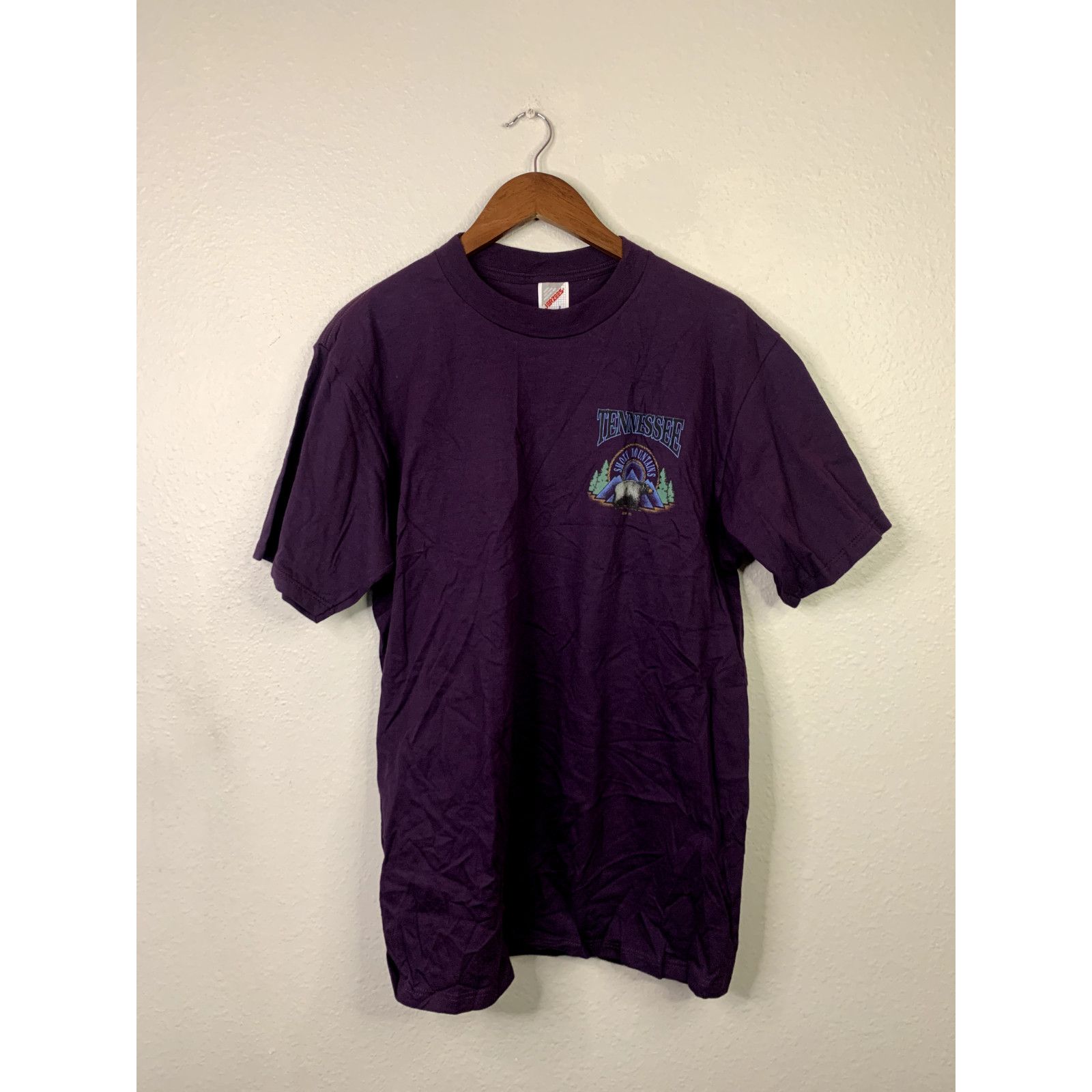 Jerzees Vintage Tennessee Smoky Mountains Shirt Bear Tee VTG 90s L Size US L / EU 52-54 / 3 - 1 Thumbnail