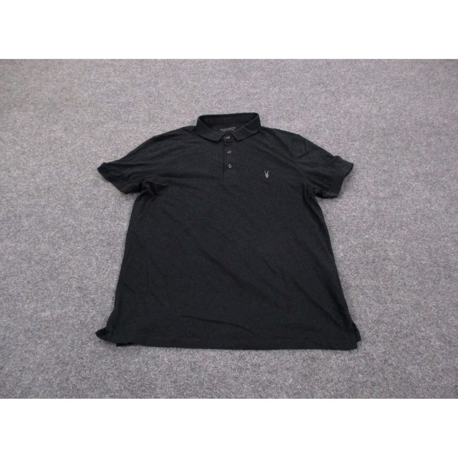 Allsaints AllSaints Polo Shirt Mens L Black Polo Shirt Golf Performance Stretch Casual Size US L / EU 52-54 / 3 - 2 Thumbnail