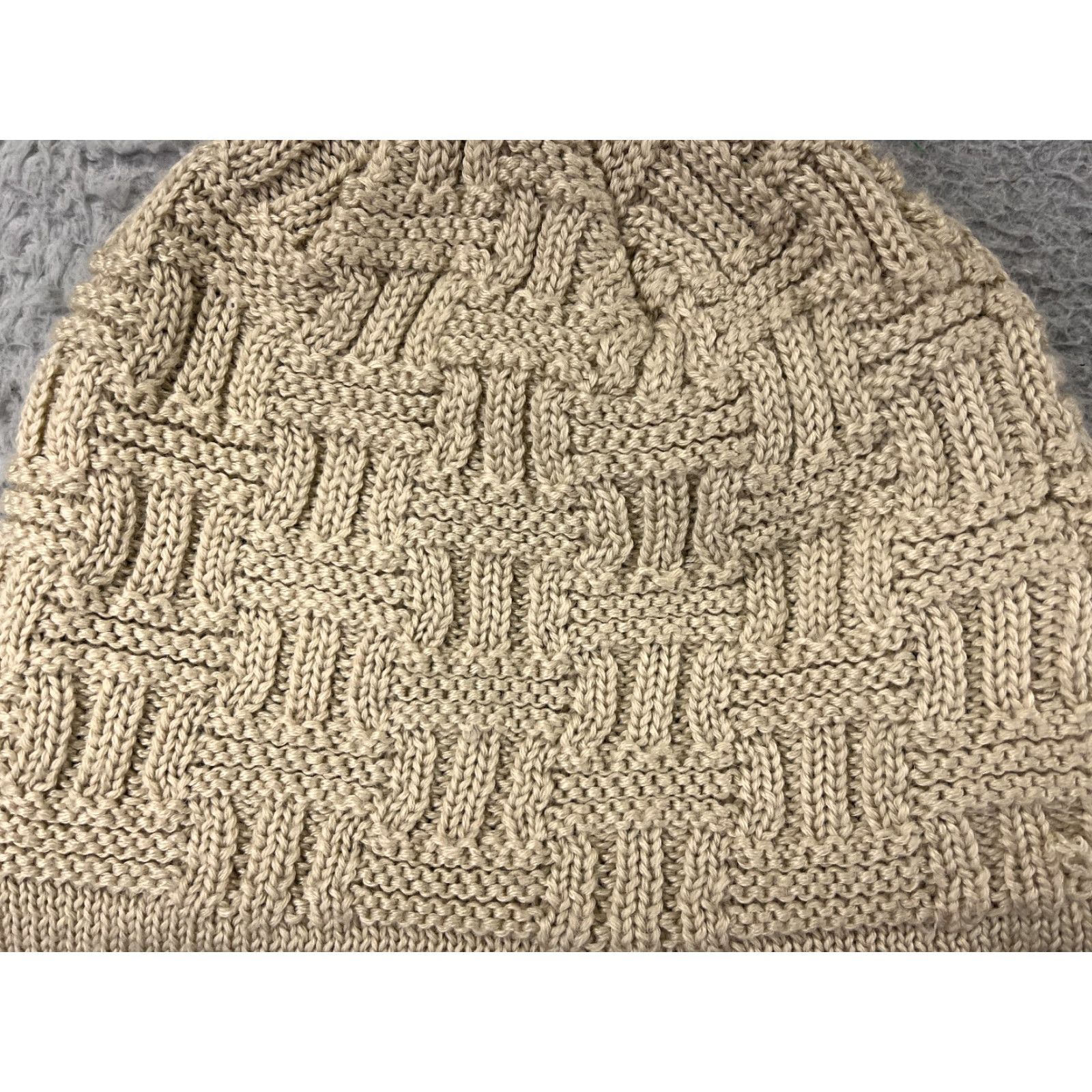 Vintage Sirius Innovations Beanie Adult One Size Knit Beige Wool Blend Lined Ski Hat Mens Beanie System Size ONE SIZE - 2 Thumbnail