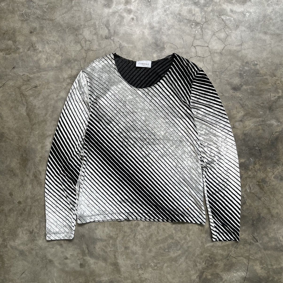 Vintage 1990’s Caroll Paris JPG Style Silver Longsleeve Shirt Size M / US 6-8 / IT 42-44 - 1 Thumbnail