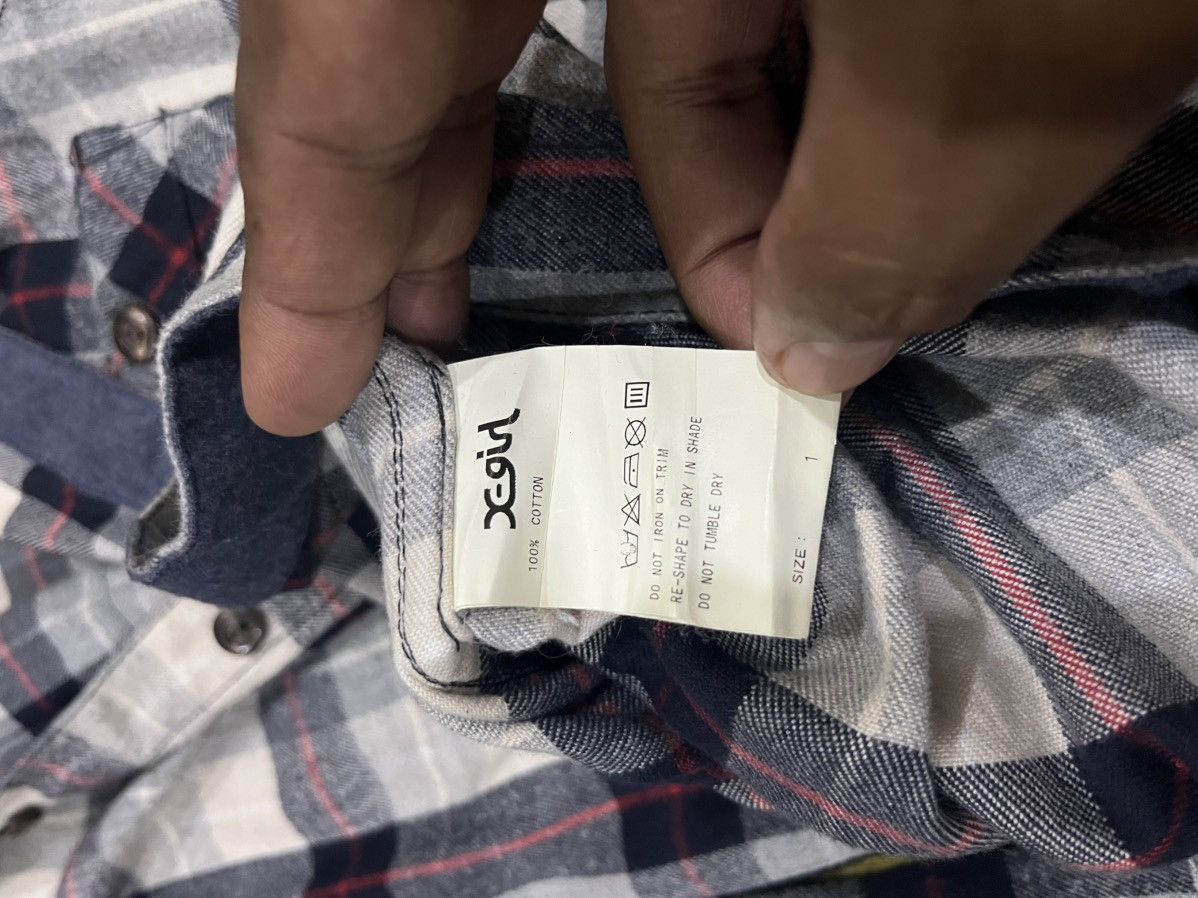 Japanese Brand X-girl checkered longsleeve short set up all in one jumpsuit Size XS / US 0-2 / IT 36-38 - 8 Thumbnail