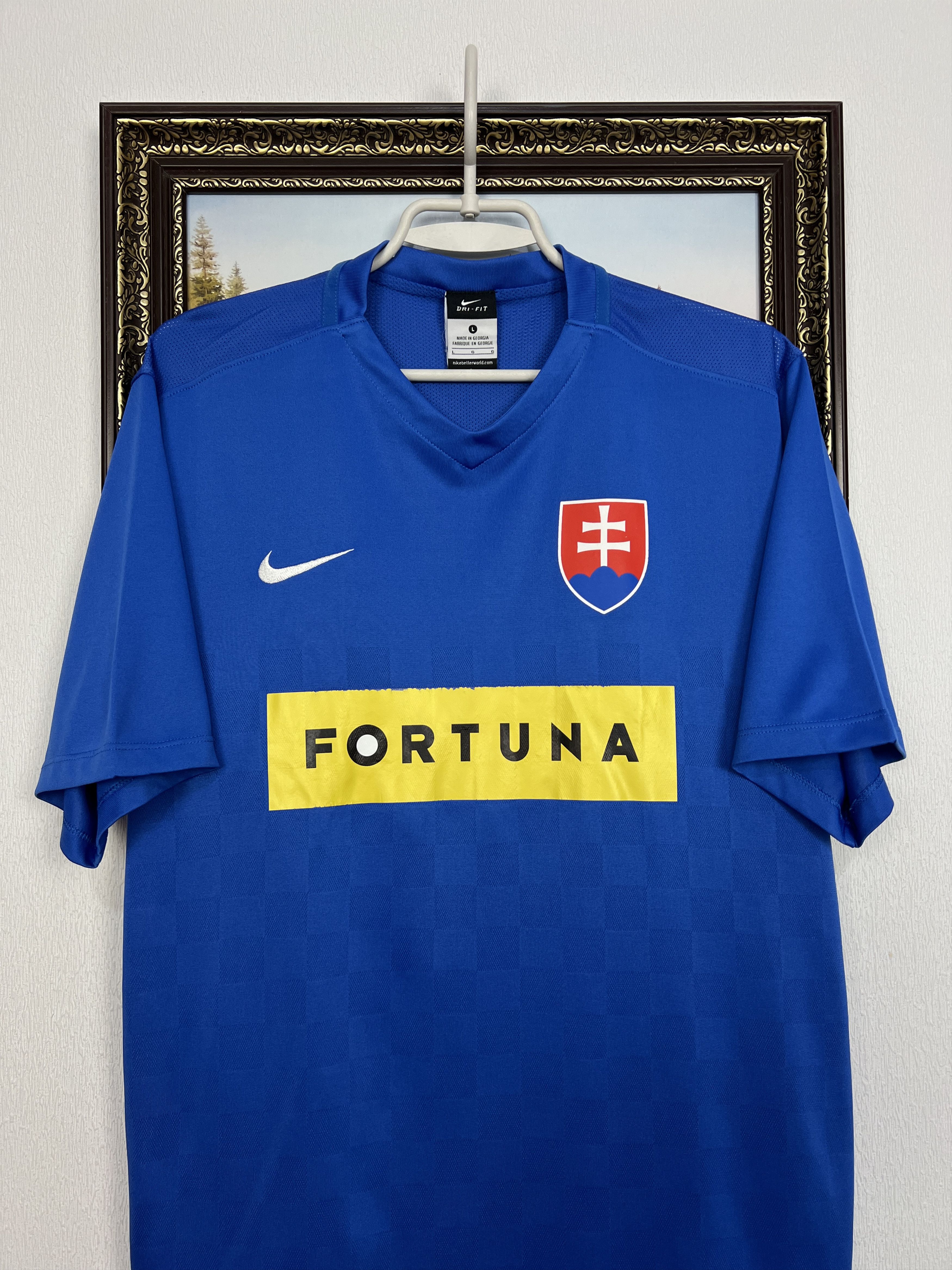 Nike Slovakia football shirt Soccer Nike Jersey National Trikot Size US L / EU 52-54 / 3 - 2 Thumbnail