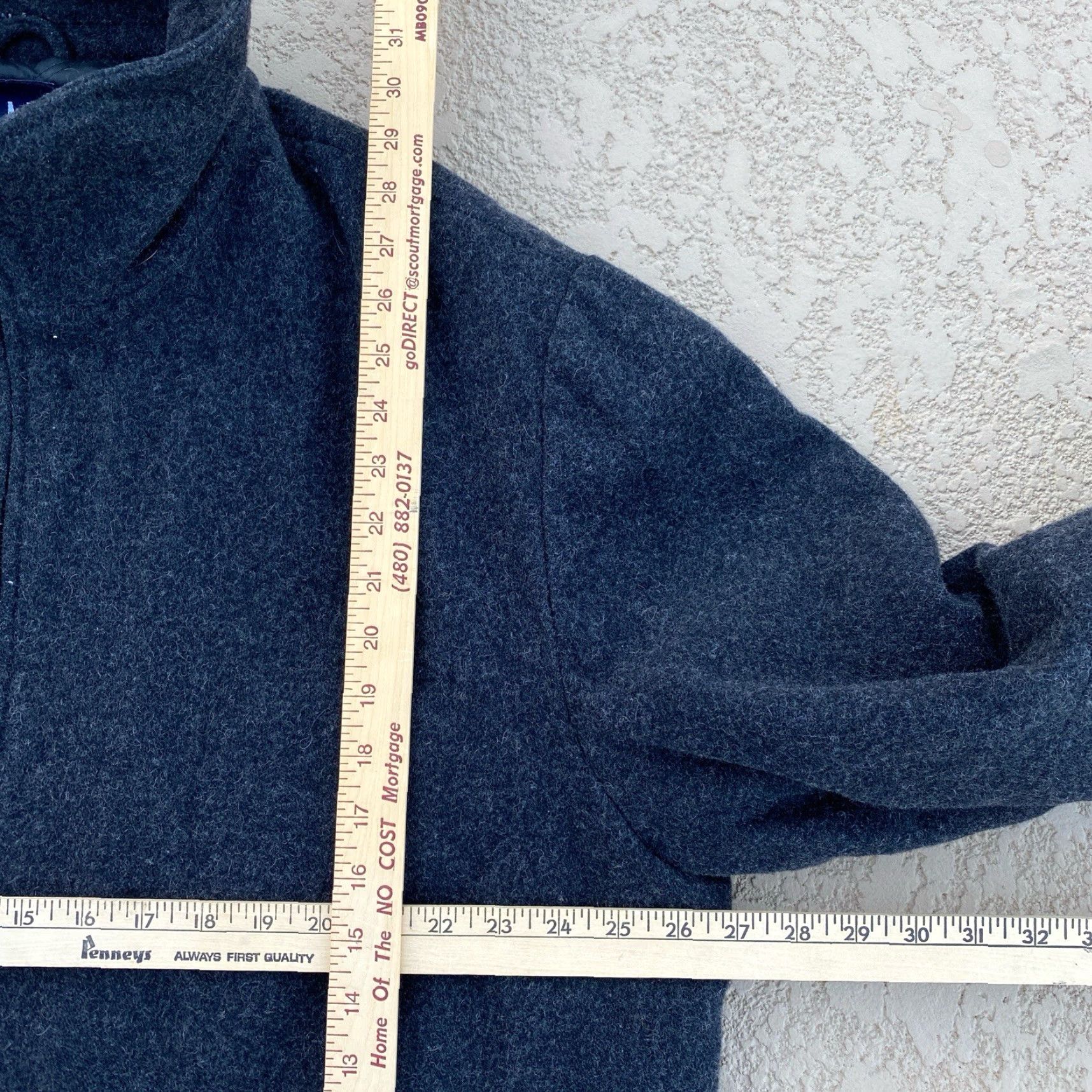Gap VINTAGE Gap Wool Blend Collared Full Zip Quilted Lining Jacket XL Black Bomber 90s Mens Size US XL / EU 56 / 4 - 3 Thumbnail