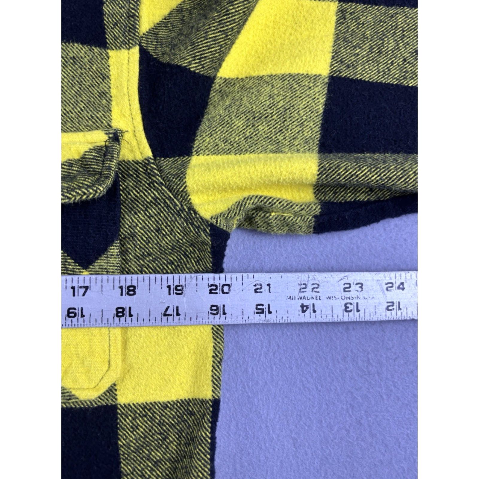 Anti Social Social Club Flannel Shirt Mens Size Small Yellow Plaid Button Up