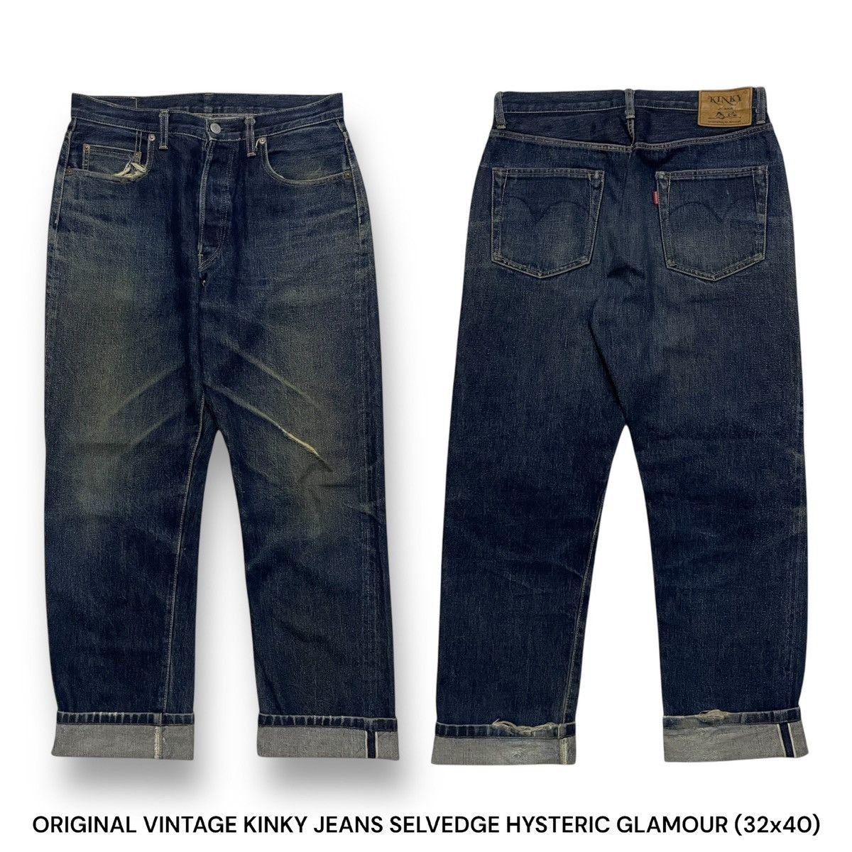 Hysteric Glamour ORIGINAL VINTAGE KINKY JEANS SELVEDGE HYSTERIC GLAMOUR Size US 32 / EU 48 - 1 Thumbnail