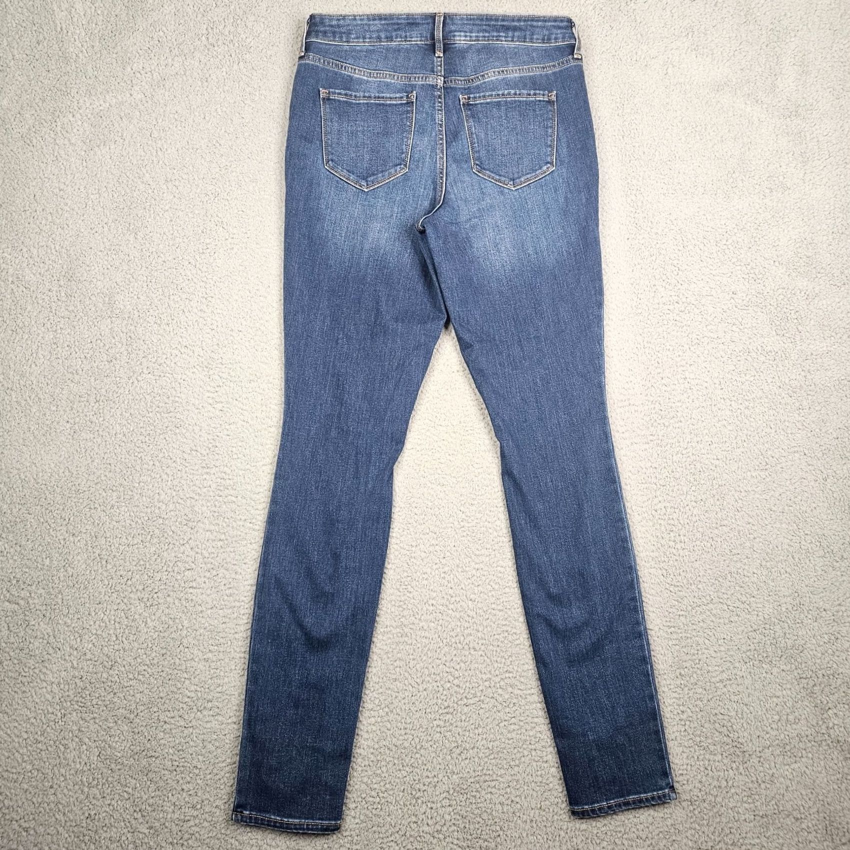 Old Navy Old Navy Jeans Skinny Women's Size 10 Blue Denim 5-Pocket Mid Rise Belted Casual Regular Length N EW Size 32" / US 10 / IT 46 - 2 Thumbnail