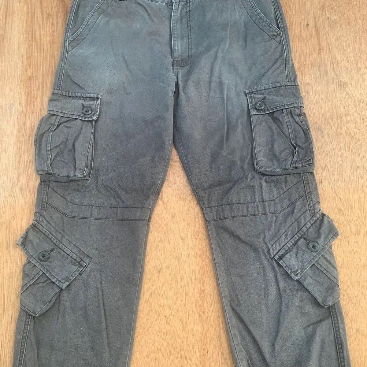 LAST DROP! DELETE TODAY🛒MULTIPOCKET MATCHSTICK FADED CARGO