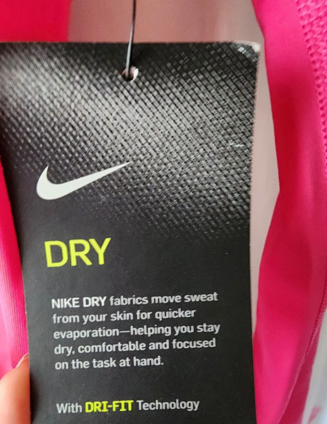 Nike Nike Dri-Fit Pink LS Training V Neck Fitted Shirt Size XS Size XS / US 0-2 / IT 36-38 - 3 Thumbnail