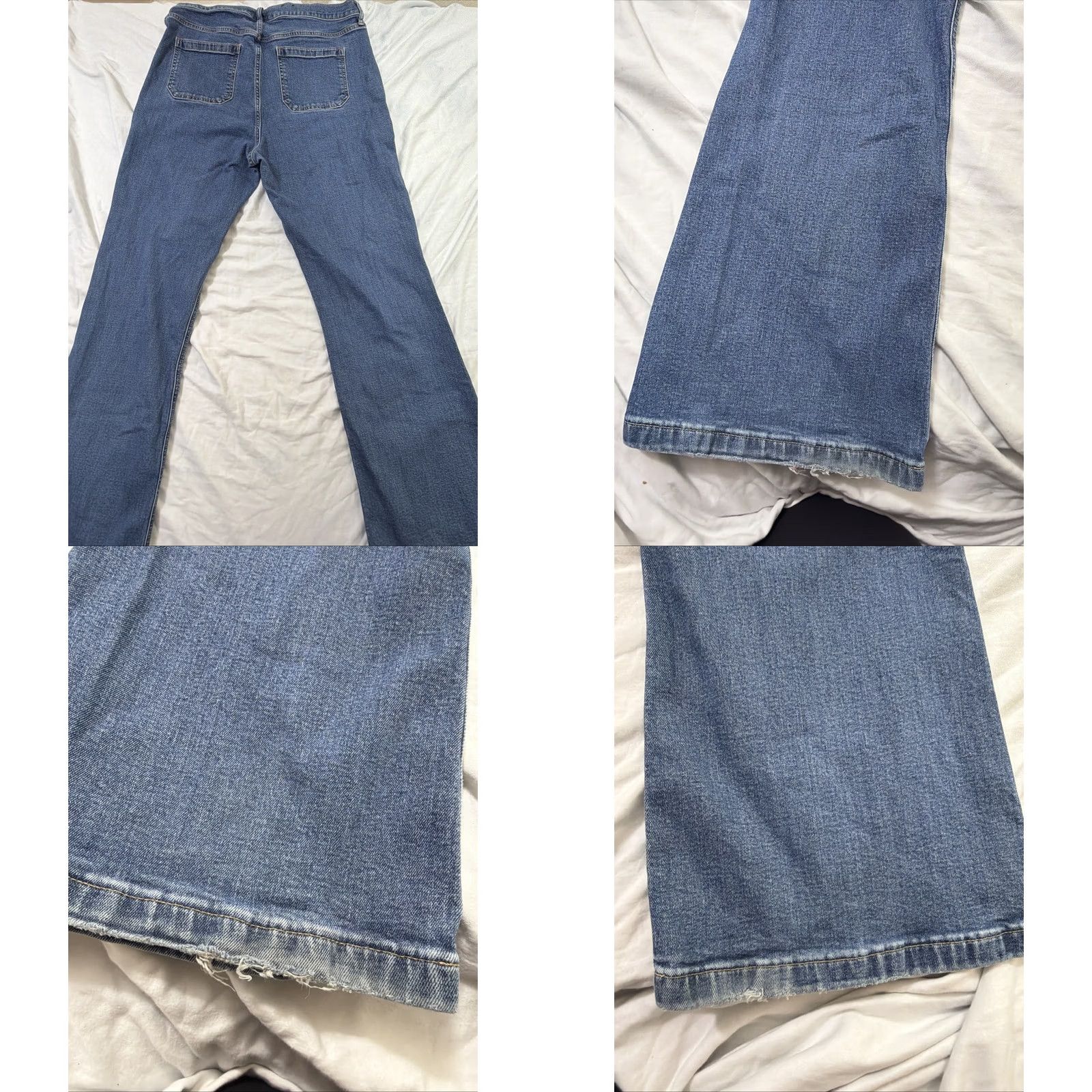 Gap Gap Jeans Flared High Rise 18 Tall Medium Wash Blue Womens Size 40" / US 18 - 10 Thumbnail