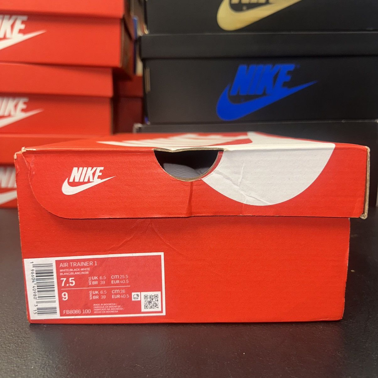 Nike Size 7.5 - Men Nike Air Trainer 1 White Black FB8066-100 Size US 7.5 / EU 40-41 - 7 Thumbnail