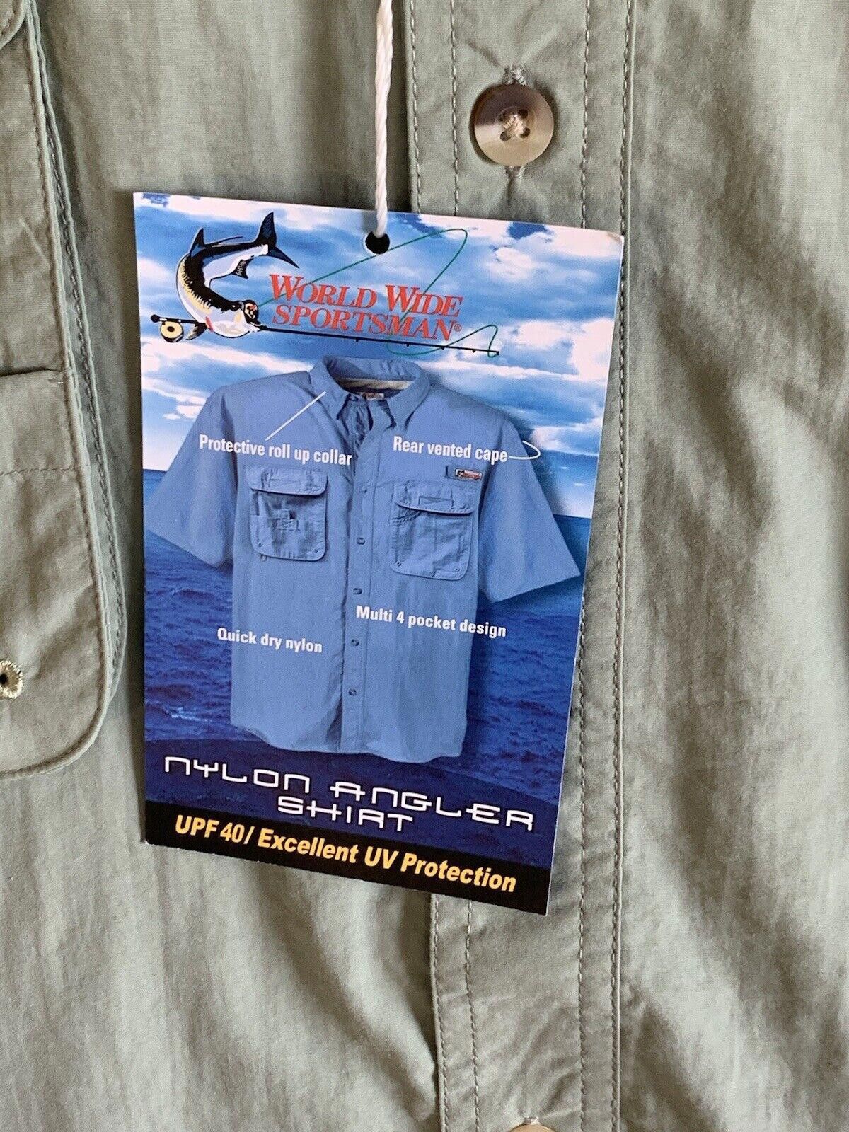 Designer World Wide Sportsman Mens 3XL VENTED Fishing Shirt Size US XXL / EU 58 / 5 - 3 Thumbnail