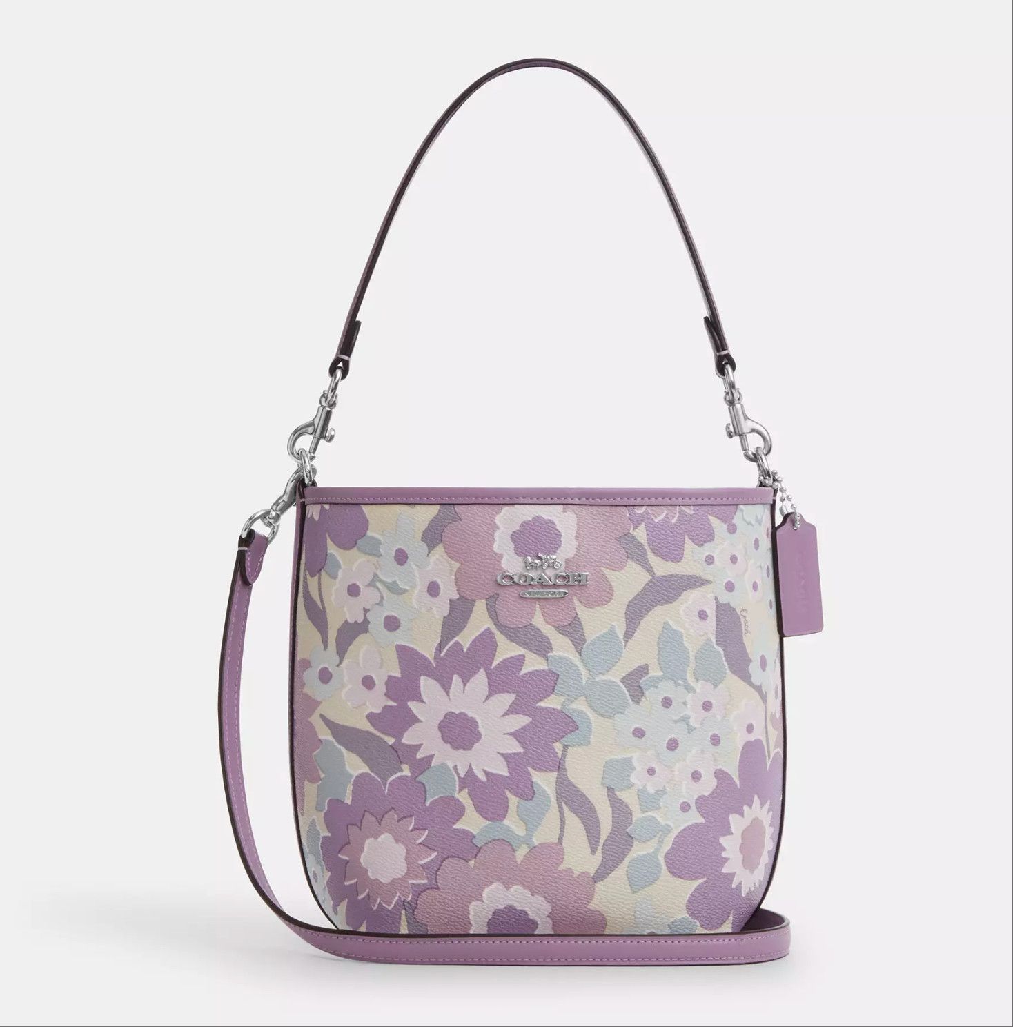 Coach NWT Coach City Bucket Bag With Floral Print CBG77 Size ONE SIZE - 9 Thumbnail