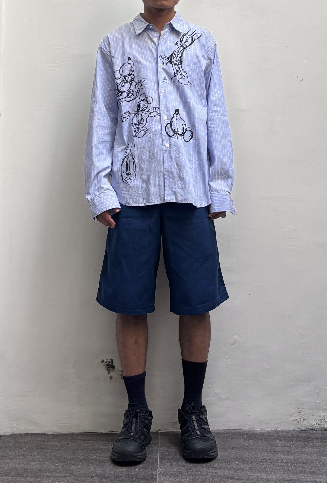 Comme des Garcons FREE TAX! Wide Dyed Shorts Size US 29 - 1 Thumbnail