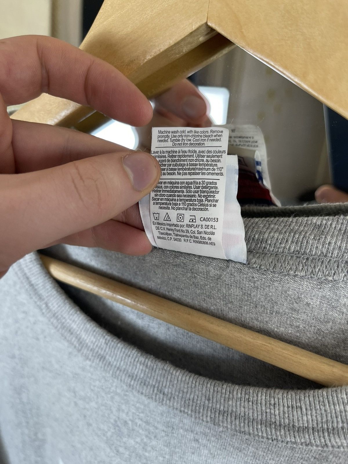 Champion Champion Custom "Tired" Graphic Box Logo Grey Tee Size US XL / EU 56 / 4 - 6 Thumbnail