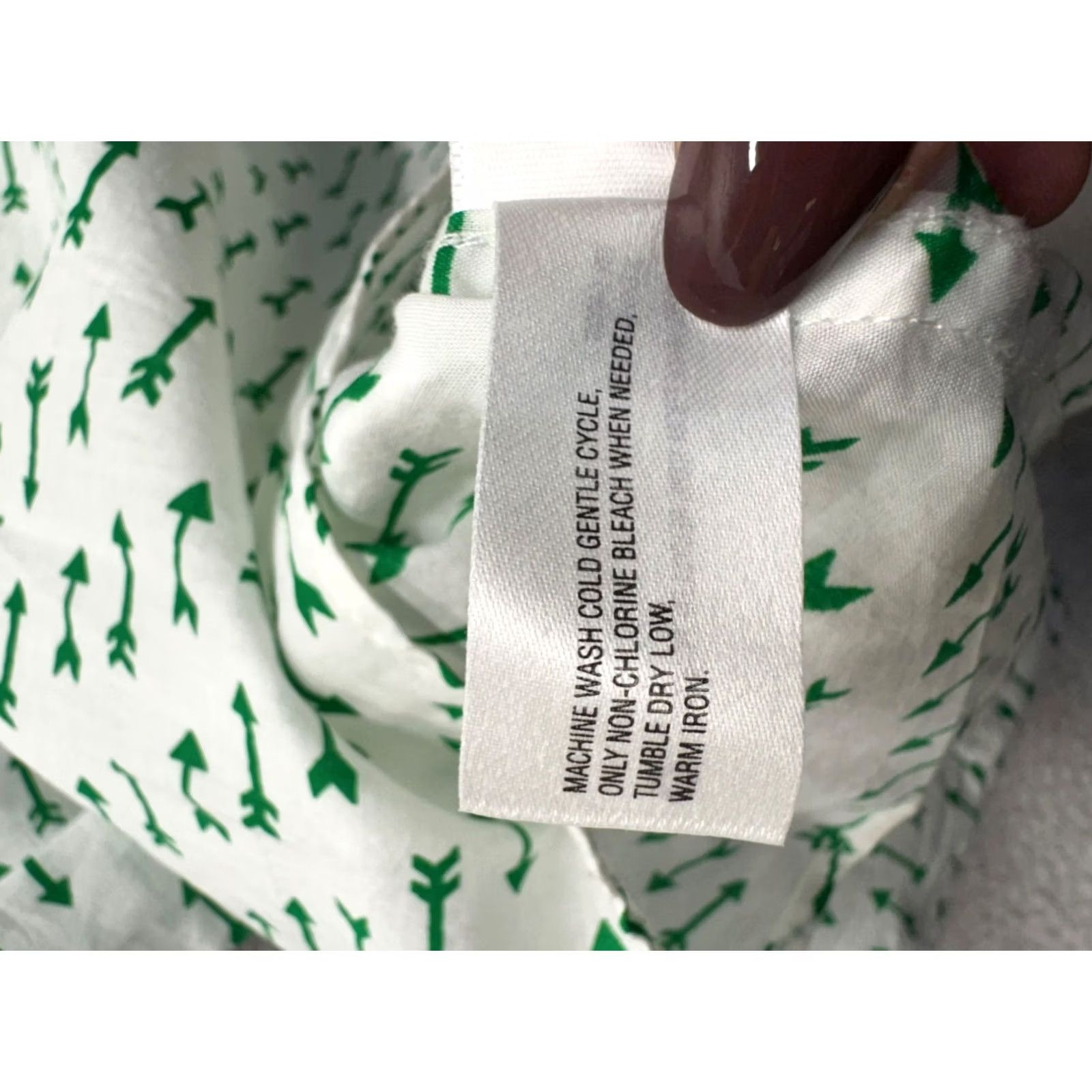 Gap Gap Fitted Boyfriend Shirt Green Arrow Print Long Sleeve S Mens Size US S / EU 44-46 / 1 - 6 Thumbnail