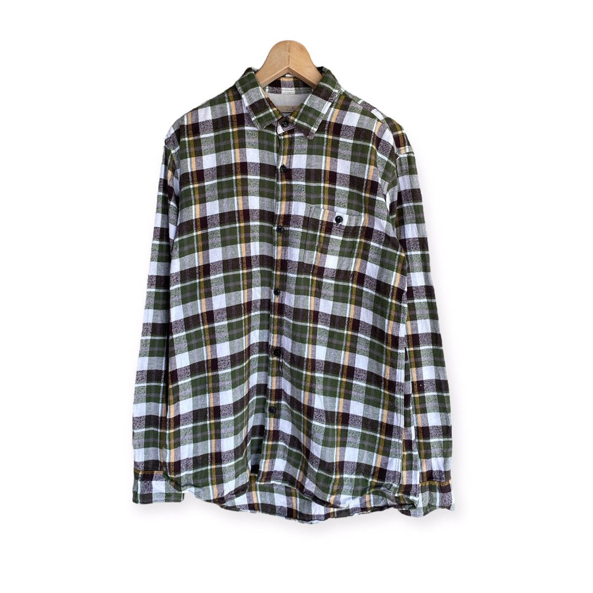 Global Work Japanese Brand Global Work Plaid Tartan Flannel Shirt Size US L / EU 52-54 / 3 - 1 Thumbnail