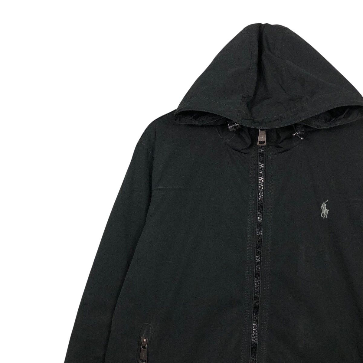 Polo Ralph Lauren 📌Rich Black Vintage Biker Jacket Zipper Polo Ralph Lauren Size US S / EU 44-46 / 1 - 8 Thumbnail