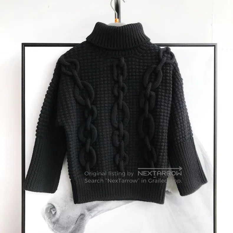 Hermes Hermes Black Cashmere Crewneck Sweater, Lock Stitch Jacqua Size XS / US 0-2 / IT 36-38 - 1 Thumbnail