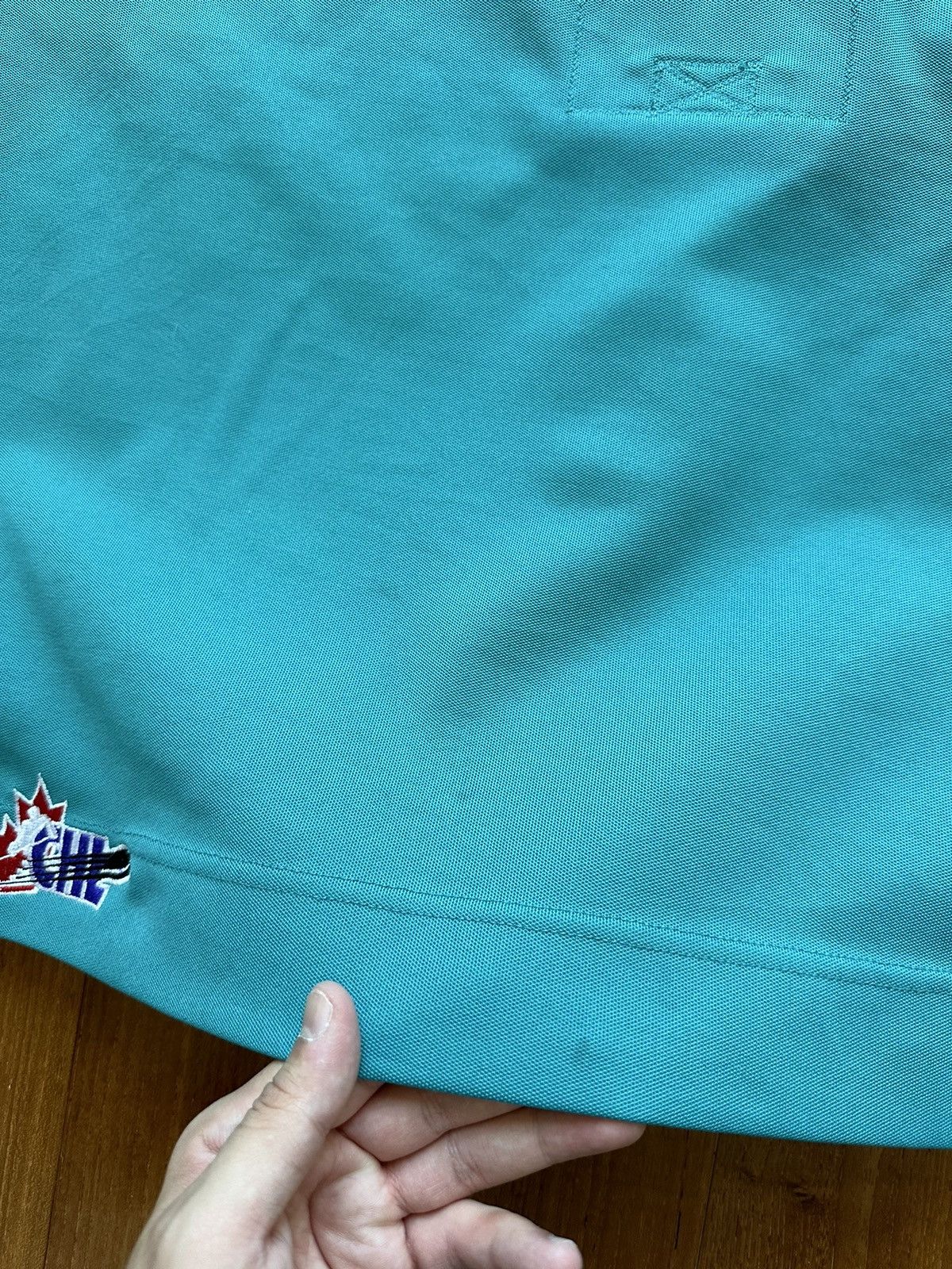 Reebok Vintage 90s Reebok WHL CHL Fight Strap Authentic Teal Jersey Size US XXL / EU 58 / 5 - 11 Thumbnail